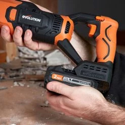Evolution R18BAT-Li2 Cordless 2.0Ah Li-Ion Battery 18V EXT -Saw Blades Store 01BF7C21 9A64 4B48 9291 7DE614596A26 huge
