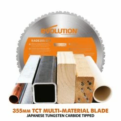 Evolution R355CPS 355mm 14" TCT Multipurpose Chop Saw (110V) 24 Evolution R355CPS 355mm 14" TCT Multipurpose Chop Saw (110V) -Saw Blades Store 15FD01AB 1FB8 484A 9C51 B7DFCA259C0B huge