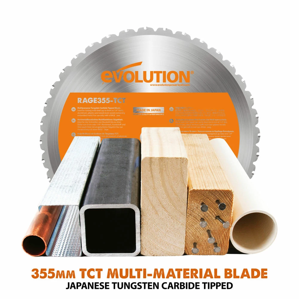 Evolution R355CPS 355mm 14" TCT Multipurpose Chop Saw (110V) 6 Evolution R355CPS 355mm 14" TCT Multipurpose Chop Saw (110V) - Image 4