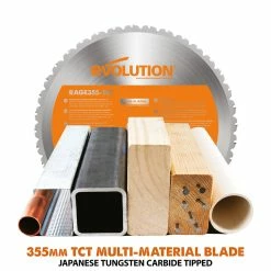 Evolution R355CPS 355mm 14" TCT Multipurpose Chop Saw (230V) -Saw Blades Store 1FCA3BAB BF7B 4E04 8068 9B6D270FDBC0 huge