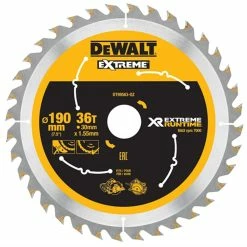 DeWalt XR FlexVolt DT99563-QZ Circular Saw Blade 190x30mm 36T