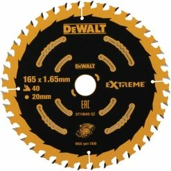 DeWalt Extreme 2nd Fix Circular Saw Blade - 165mm 20mm Bore 40T