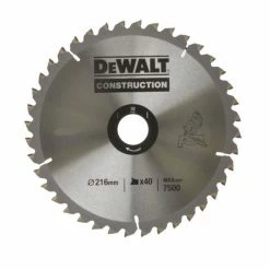 DeWalt DT1953-QZ Circular Saw Blade 216x30mm 40T