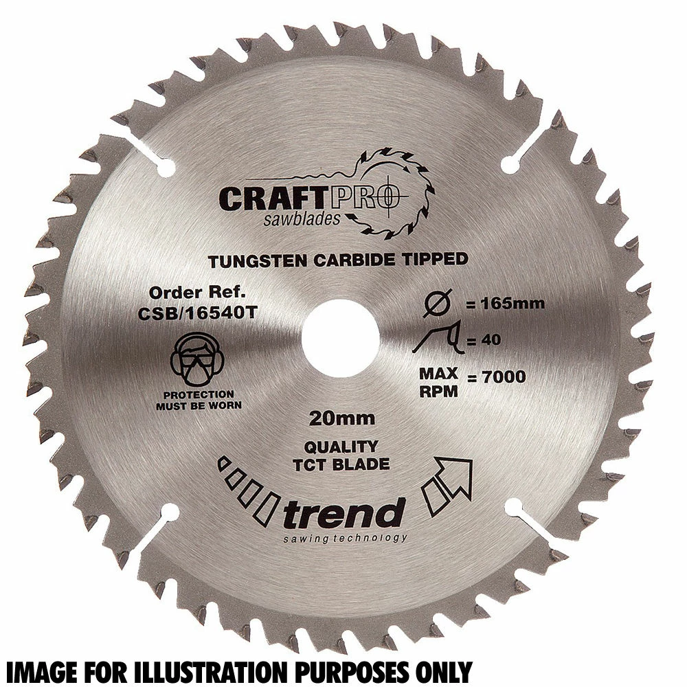 Trend CSB/21560 Craft Saw Blade 215x30mm 60T 3 Trend CSB/21560 Craft Saw Blade 215x30mm 60T