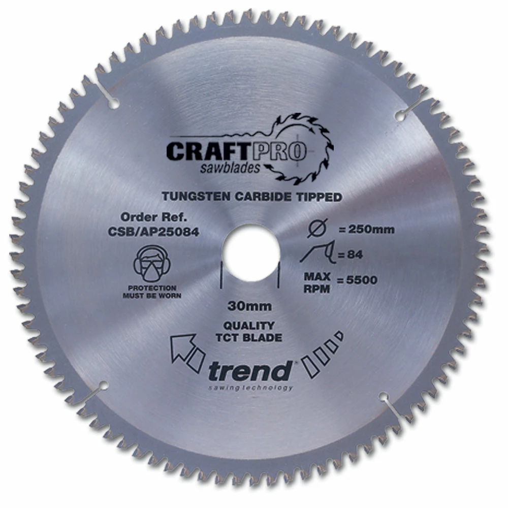 Trend CSB/AP25496 Saw Blade 254mm X 96 X 30mm 3 Trend CSB/AP25496 Saw Blade 254mm X 96 X 30mm