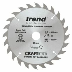 Trend CSB/16024 - 24T 'CraftPro' Saw Blade 160mm