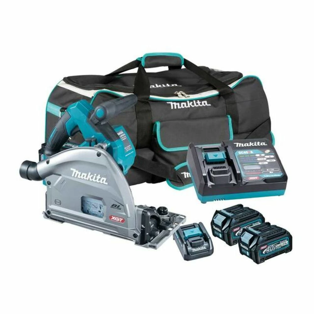 Makita SP001GD202 40VMAX BL XGT 165mm Plunge Saw With 2 X 2.5Ah Batteries 2 Makita SP001GD202 40VMAX BL XGT 165mm Plunge Saw With 2 X 2.5Ah Batteries