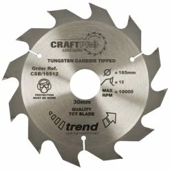 Trend CSB/19012 Craft Saw Blade 190mm X 12 Teeth X 30mm