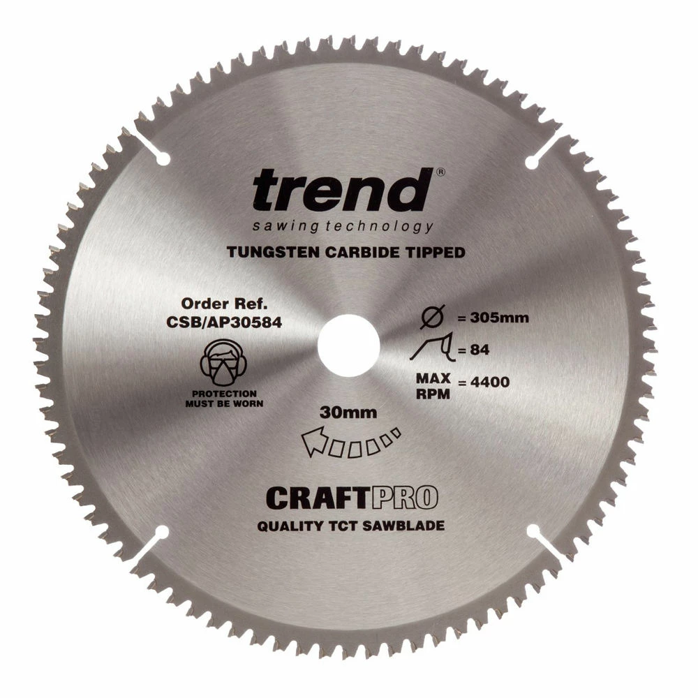 Trend CSB/CC30548 Crosscut Craft Saw Blade 305x30mm 48T 3 Trend CSB/CC30548 Crosscut Craft Saw Blade 305x30mm 48T