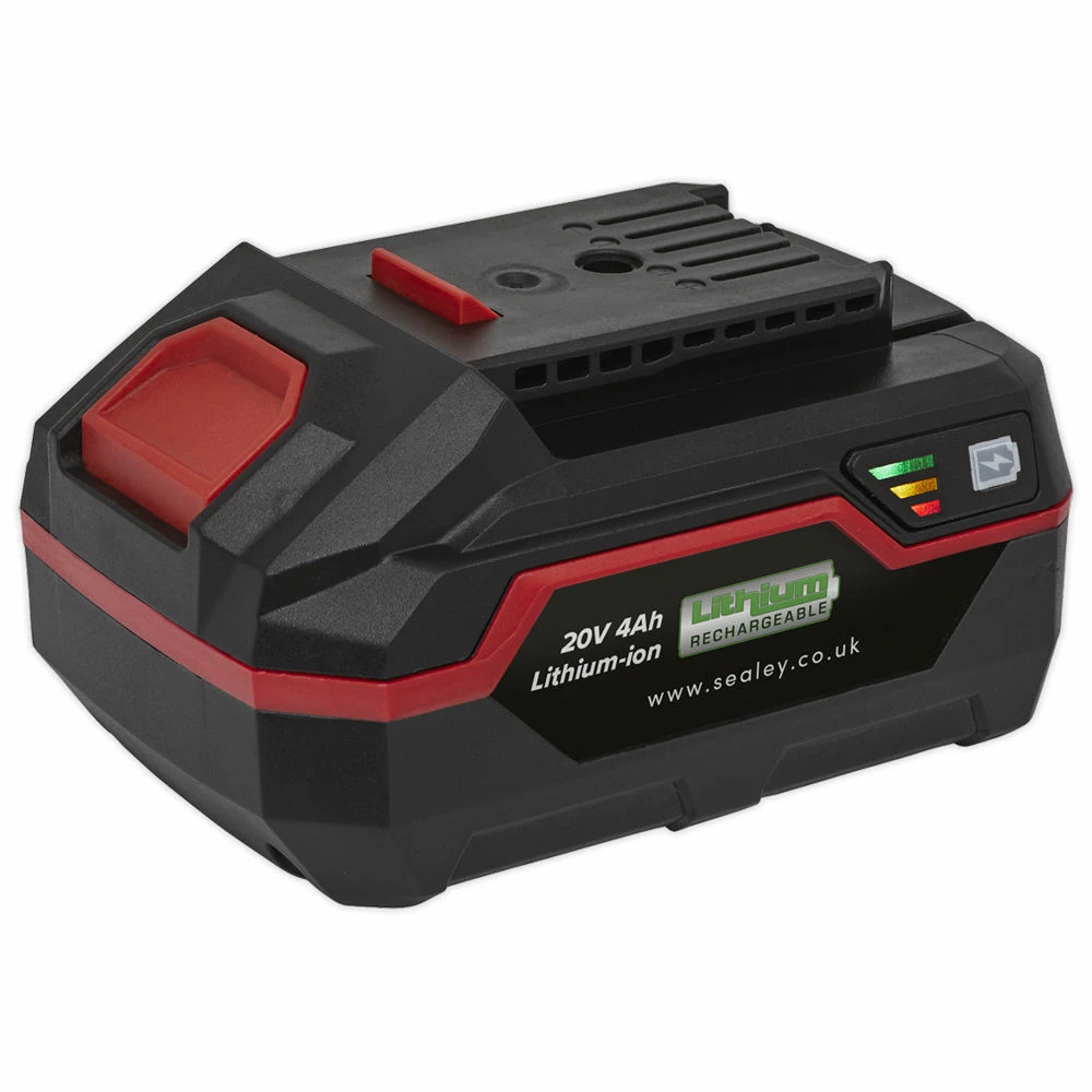 Sealey CP20VBP4 Power Tool Battery 20V 4Ah Li-Ion For CP20V Series 3 Sealey CP20VBP4 Power Tool Battery 20V 4Ah Li-Ion For CP20V Series